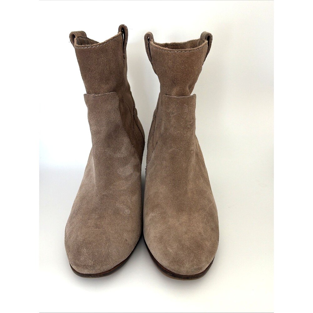 Vince Camuto Maves Suede Bootie Women's Sz 8.5 M Tan Brown Z5340 Western EUC - Picture 4 of 8